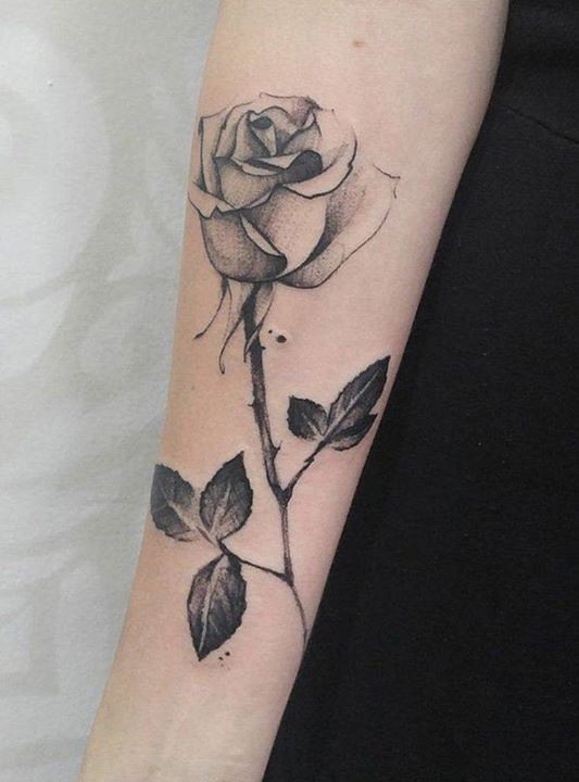 Tattoo single rose 43 Sexy