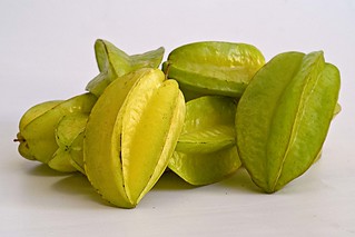 Carambola is the fruit of Averrhoa carambola, a species of tree native to tropical Southeast Asia.