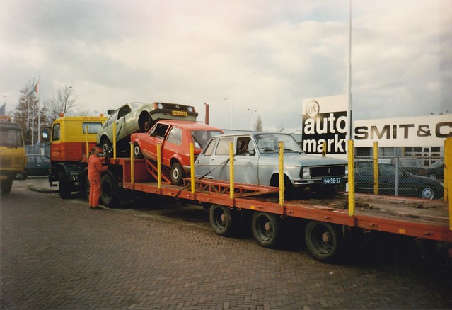 Going to the junkyard in 1996: Renault 6 TL 1977, VW Golf 1 1982, Opel Kadett D 1982