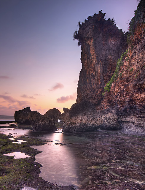 A Cliff at Ngobaran Beach