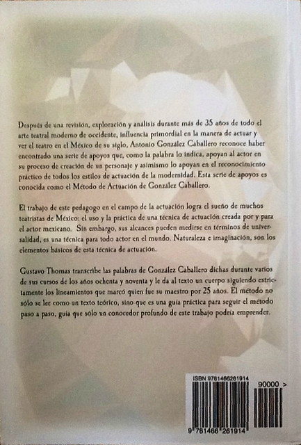 Libro del Método de actuación de  Antonio González Caballero (2012)