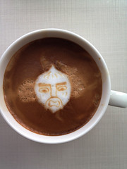 Today's latte, Chop Chop Master Onion (from PaRappa the Rapper).