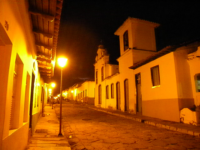 A Igreja da Abadia à noite