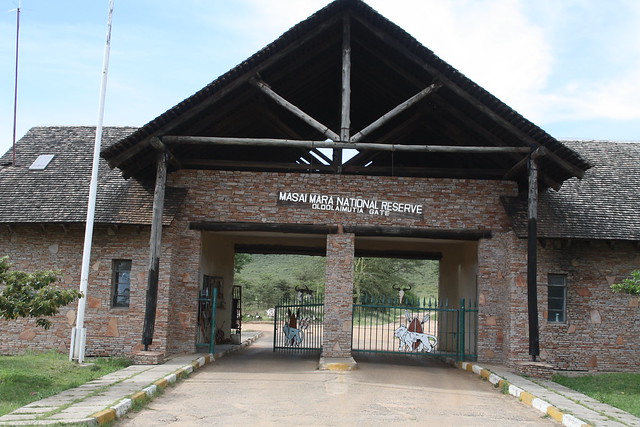 Masai Mara park entrance