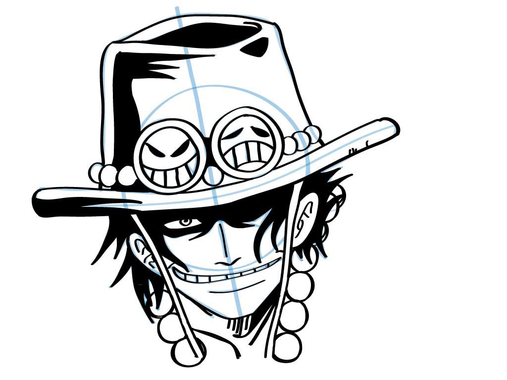 How To Draw Ace D From One Piece Tutorial Hiroshi Yoshi.
