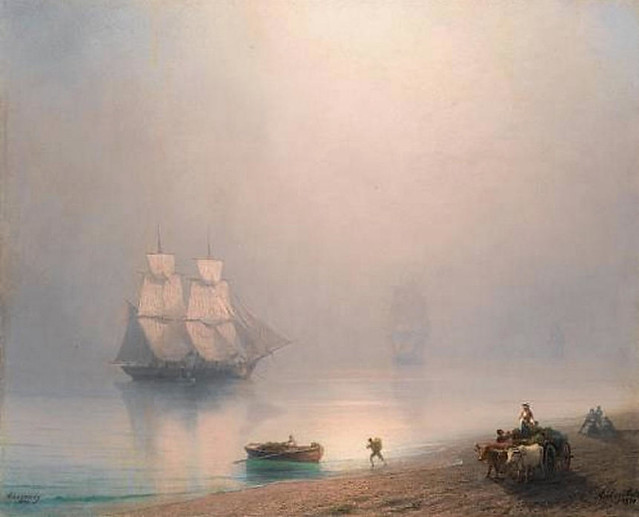 Aivazovsky, Ivan Konstantinovich (Russian, 1817-1900) -The Morning Catch - 1870