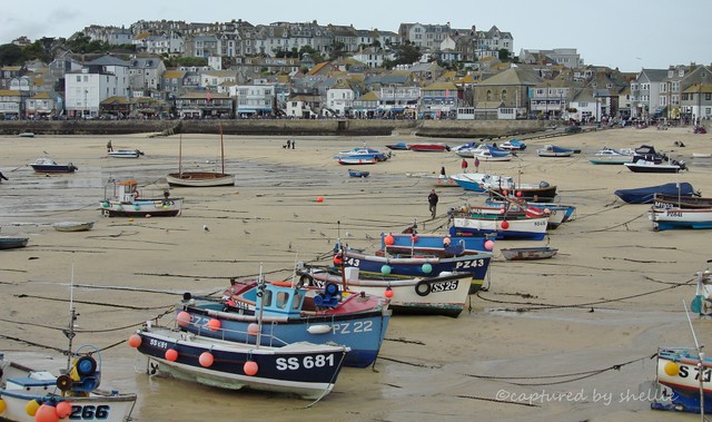 St Ives fishing boats, Cornwall