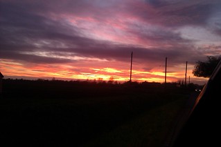 fire in the skies over spalding, lincolnshire.