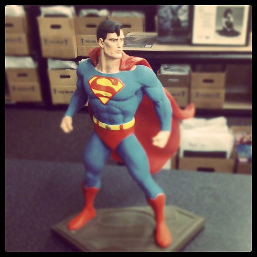 The 1993 Superman statue, sculpted by Randy Bowen. As feat⦠| Flickr