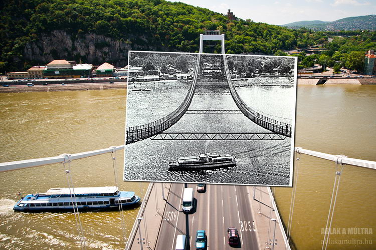 Budapest, az Erzsébet híd újjáépítése, Duna