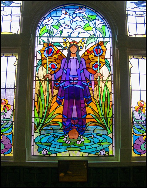 Victoria Baths, Manchester - Multi-coloured Art Nouveau Stained Glass