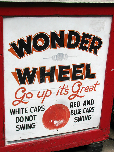 Wonder Wheel Sign