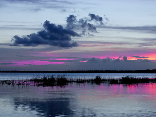 light sunset nature colors beautiful clouds landscape florida waterscape
