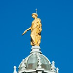 Golden Lady atop Bank of Scotland Head Office