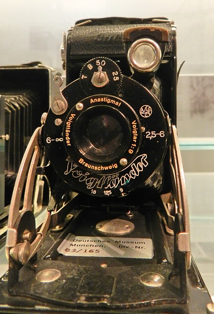 cámara fotográfica de fuelle museo Aleman Munich Alemania 03