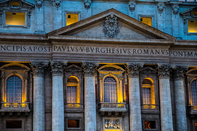 Rome, Saint Peter at night