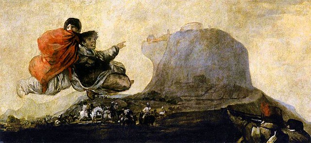 Goya, Francisco (1746-1828) - 1819-23 Asmodea or Fantastic Vision (Prado Museum, Madrid, Spain)