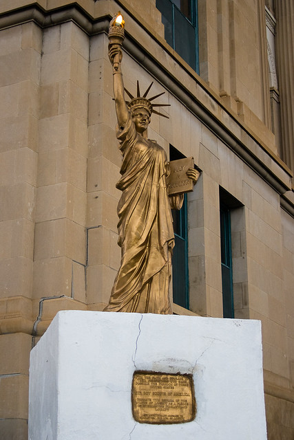 Little Sister of Liberty at Las Animas County Courthouse - Trinidad, CO