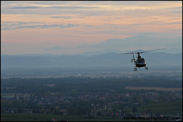 Safety Helicopter above the Alsace Valley