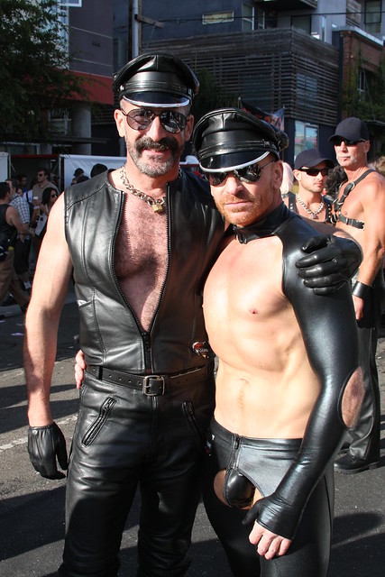 BARE CHESTS at the FOLSOM STREET FAIR 2012-BAD LEATHER MEN