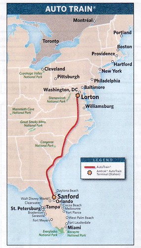 Amtrak Auto Train Map | roadandrailpictures | Flickr