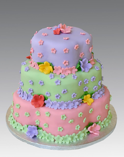Spring 3 tier Cake