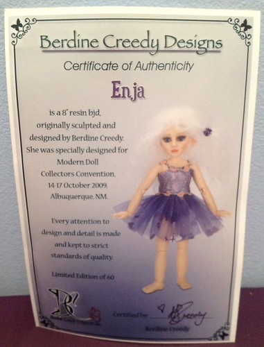 Enja - Certificate | by Creekside Cabin