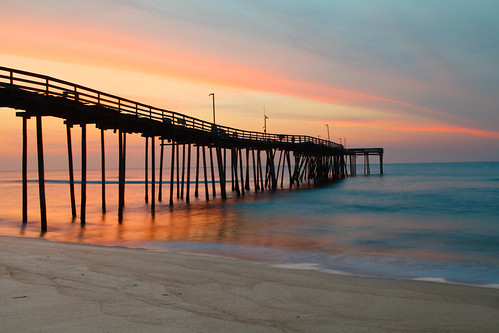 ocean summer sun reflection beach water sunrise dawn spring sand northcarolina calm pastels serene avon tranquil