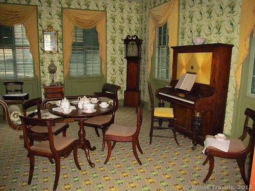 A fancy parlor at Genesee Country Village, New York