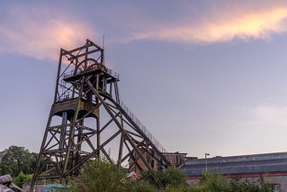Evening sunset at Penallta Colliery