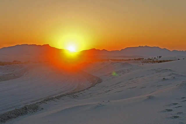 Setting Sun, White Sands