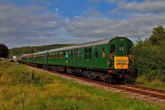 1001 Whitecroft having worked Hastings - Parkend on the Dean Forest Railway 16-09-2012