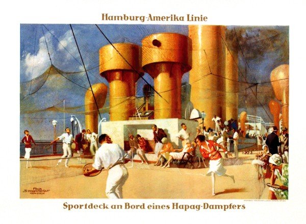 Hapag Hamburg-Amerika Linie Sportdeck (c.1920)