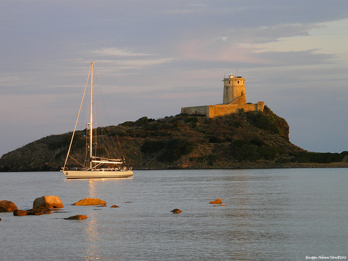 From Adriatic to Sardinia by Cjasar, There is something funny about this photo, taken in Nora (Municipality of Pula, Sardinia). The sailb