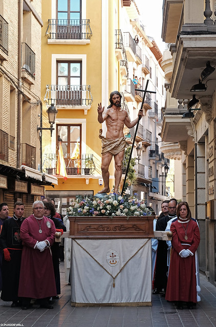 Domingo de Resurreccion 2018. Semana Santa de Barbastro, Huesca,