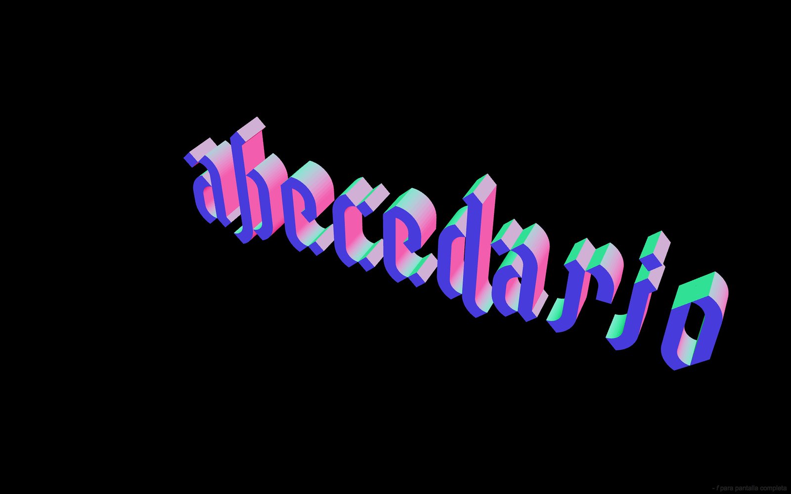 Gramapoética abecedario color