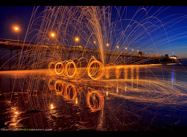 Steel Wool Spinning at the Imperial Beach Pier