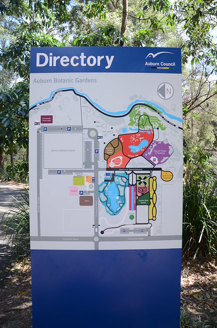 Map, Auburn Botanic Gardens, Sydney