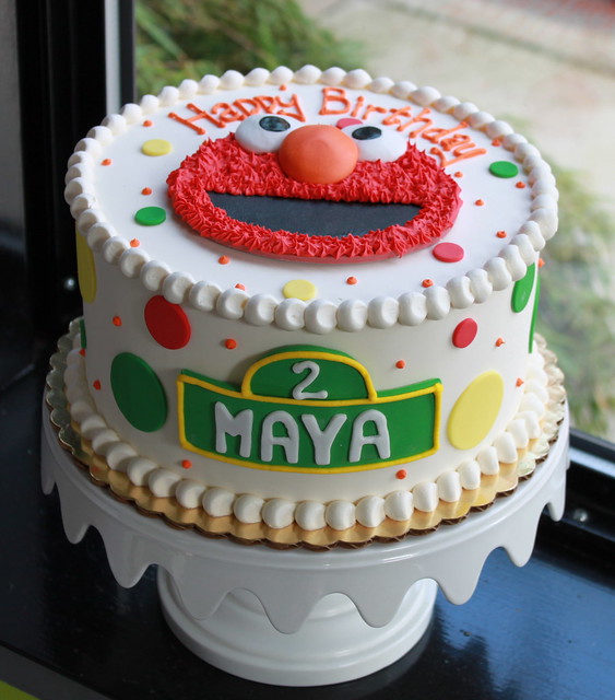 Dotty Elmo Birthday Cake