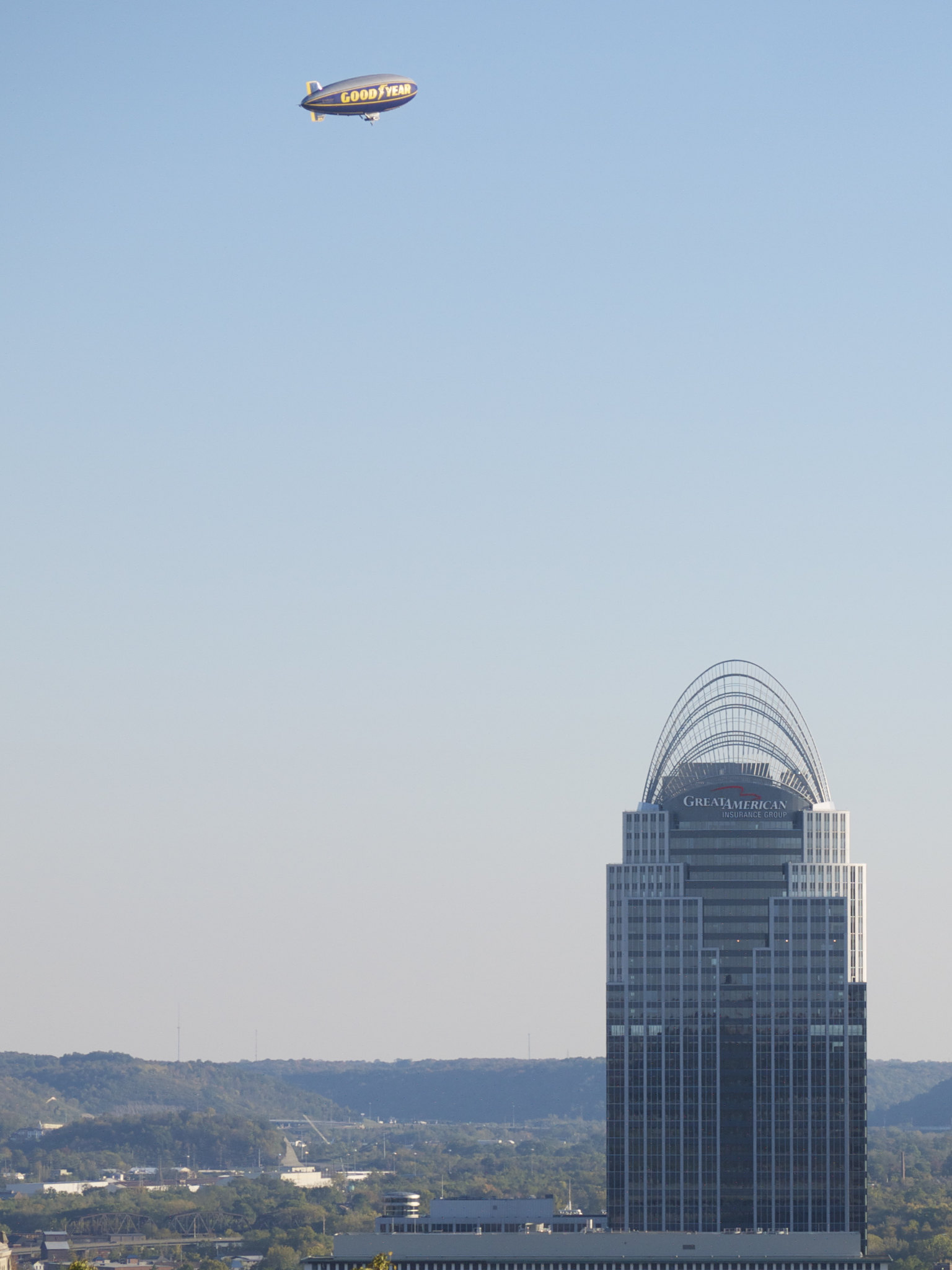 Goodyear Blimp Over Cincinnati