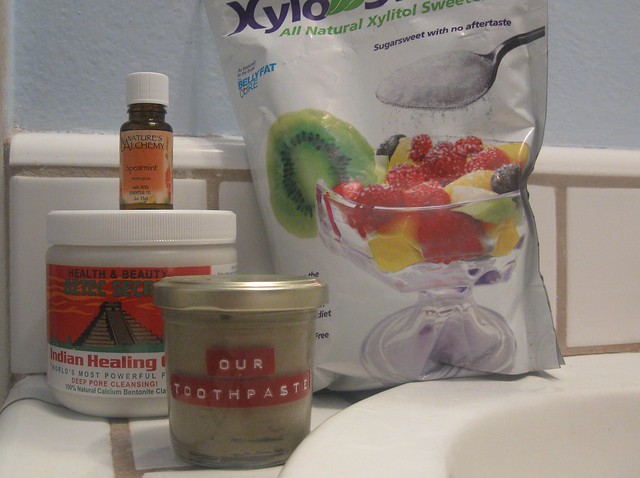 Our homemade bentonite clay toothpaste