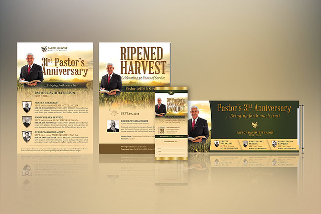 Pastor Anniversary Harvest Template Kit