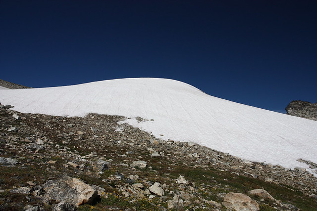 Looking up at Ice Pass