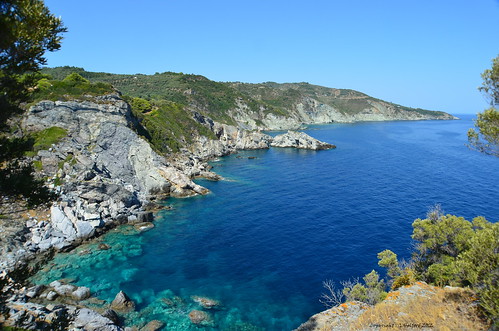 ocean blue sea seascape church landscape greek marine mediterranean view greece coastline greekislands skopelos mammamia nikond5100