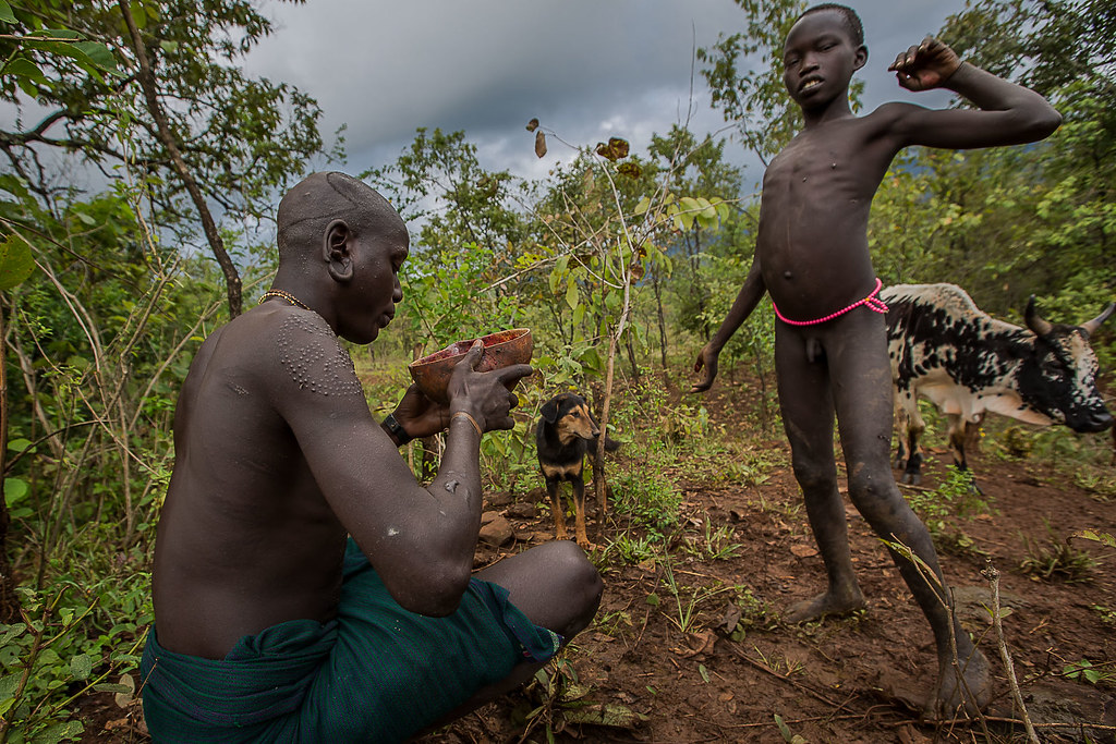 africa, travel, food, men, nature, animal, animals, canon, cow, necklace, b...