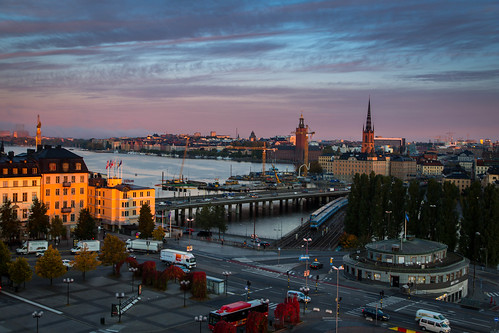 sun sunrise sweden stockholm södermalm slussen sverige katarinahissen