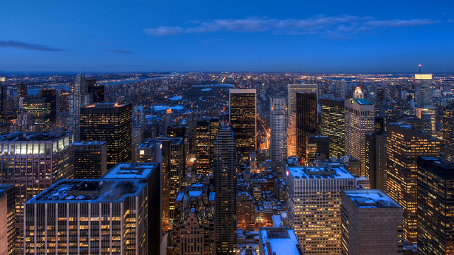 Manhattan - Uptown View Blue Hour