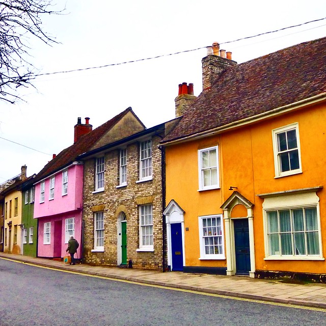 Colourful houses, Sudbury