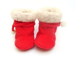 Father Christmas Fleece Baby Boots fleece baby boots 1 | Flickr