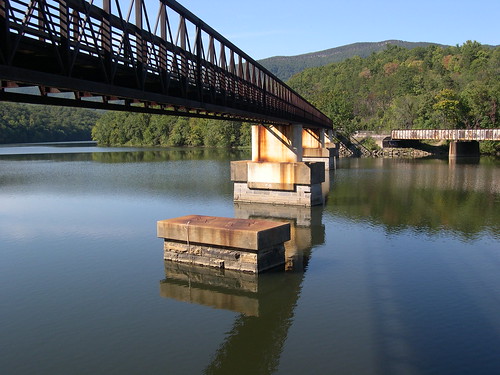 bridge water metal river